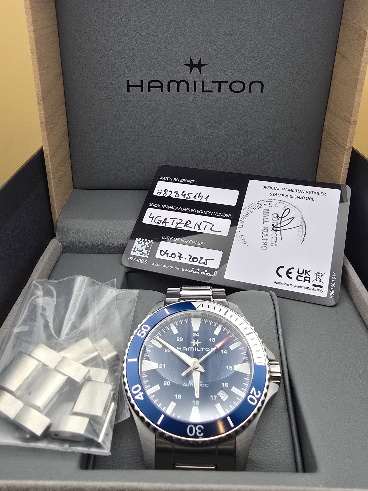 Hamilton Khaki Navy Scuba Diver Automatic 40mm 2025 full set