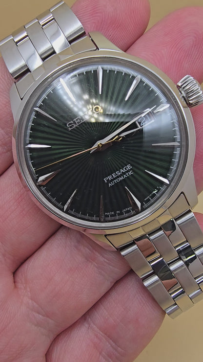 Seiko Presage Green Cocktail Time 40.5mm full set