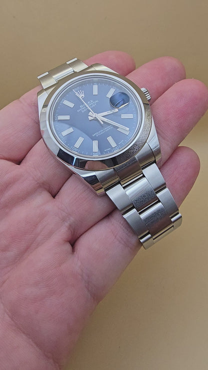 Rolex Datejust 41 Blue full set 2017 8450euro