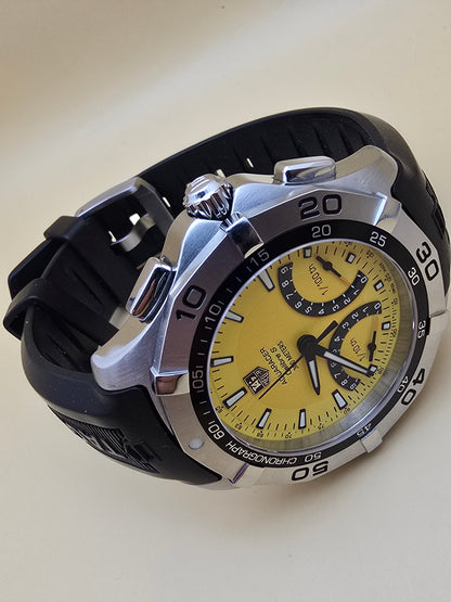 TAG Heuer Aquaracer Yellow Caliber S 43mm full set