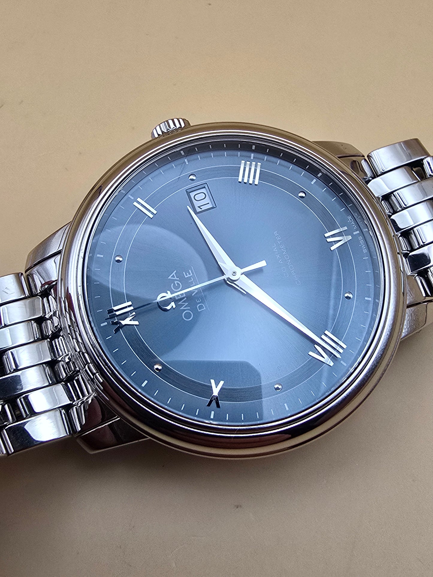 Omega De Ville Blue Co-Axial full set