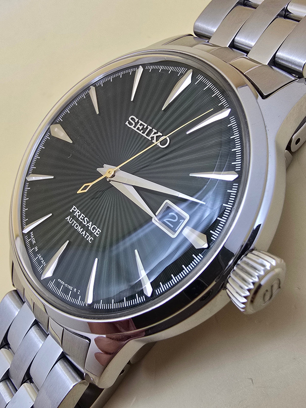 Seiko Presage Green Cocktail Time 40.5mm full set