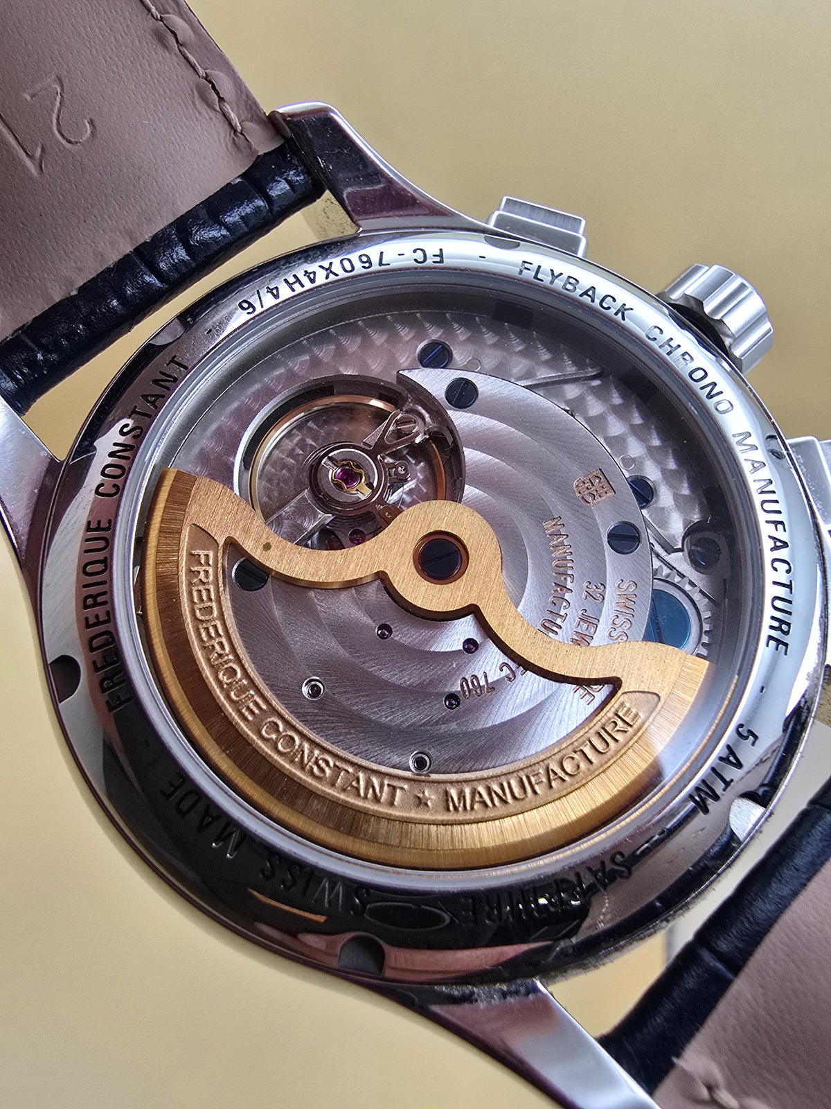 Frederique Constant Manufacture Flyback Cronograph 42mm cutie/supracutie/dovadă achiziție chrono24 2070euro
