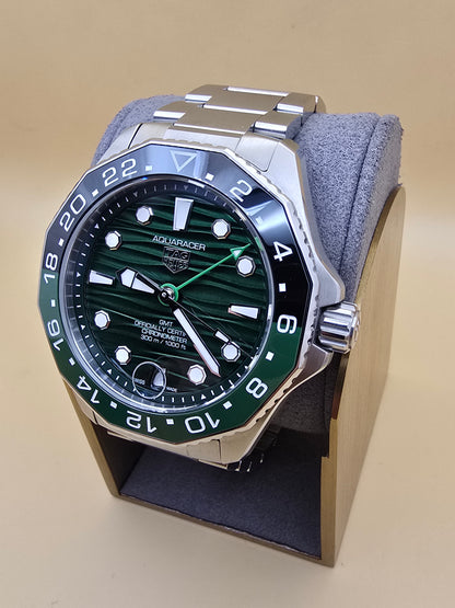 TAG Heuer Aquaracer Green GMT Ceramic 42mm full set 2025 3000eur