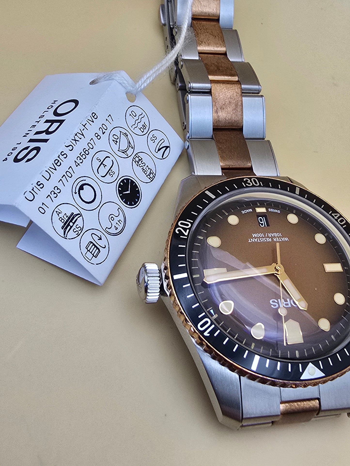 Oris Sixty-Five "Sunset" Bronze 40.5mm 2025 full set