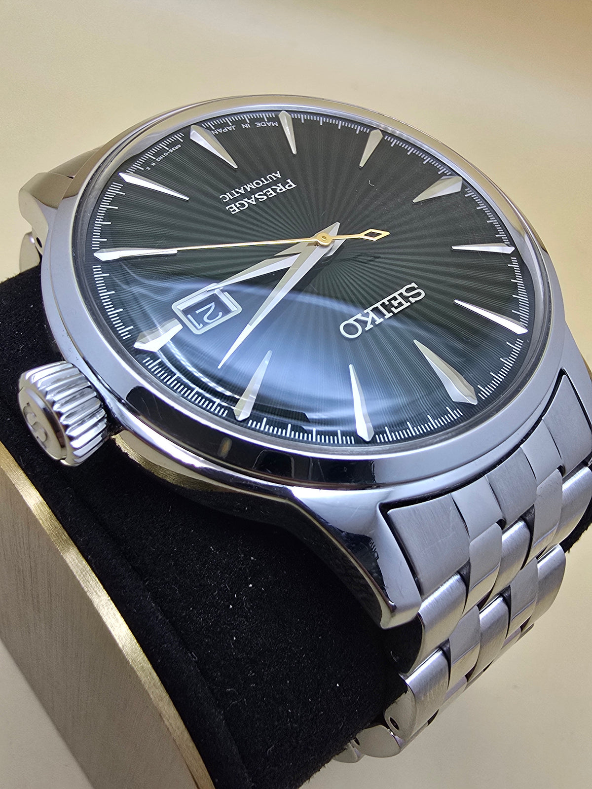 Seiko Presage Green Cocktail Time 40.5mm full set