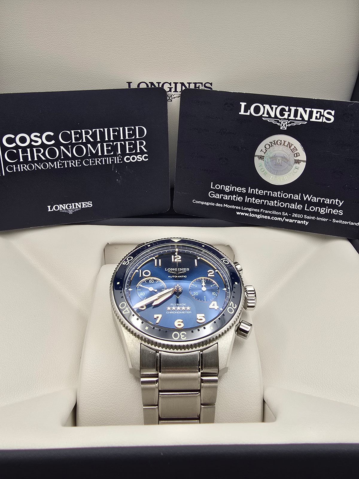 Longines Spirit Flyback Cronograph Chronometer 42mm full set