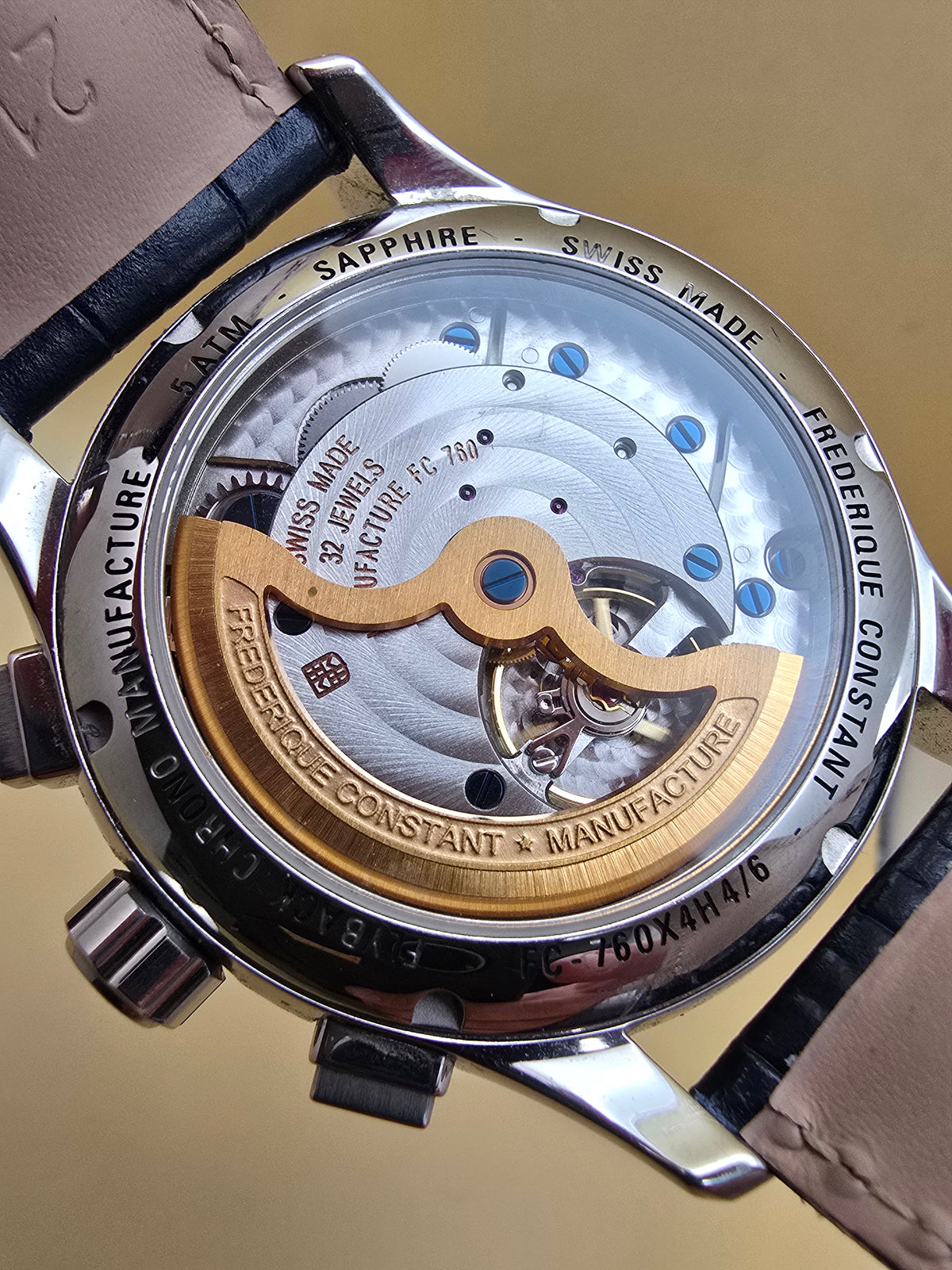 Frederique Constant Manufacture Flyback Cronograph 42mm cutie/supracutie/dovadă achiziție chrono24 2070euro