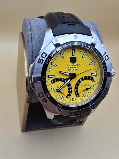 TAG Heuer Aquaracer Yellow Caliber S 43mm full set
