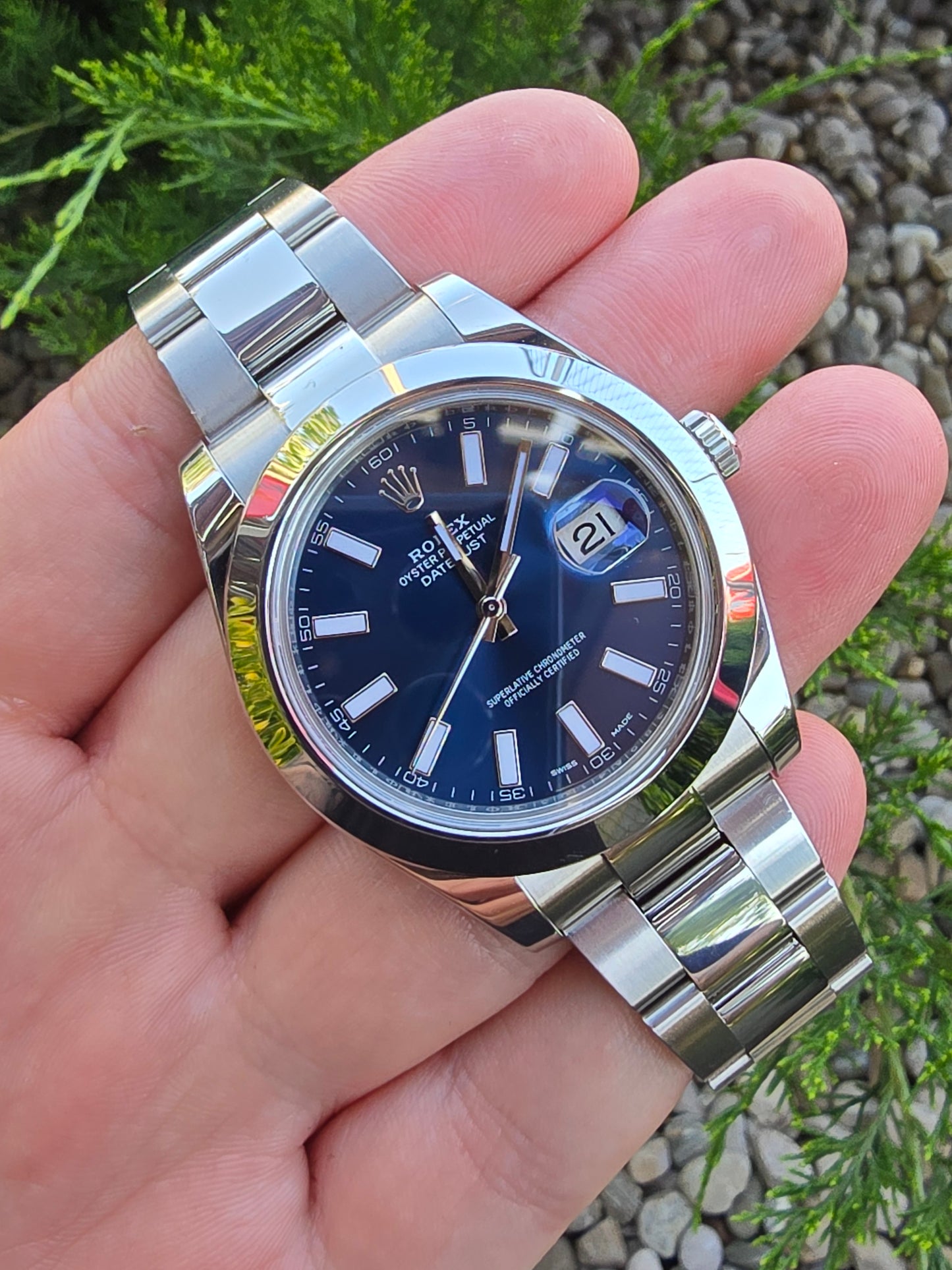 Rolex Datejust 41 Blue full set 2017 8450euro
