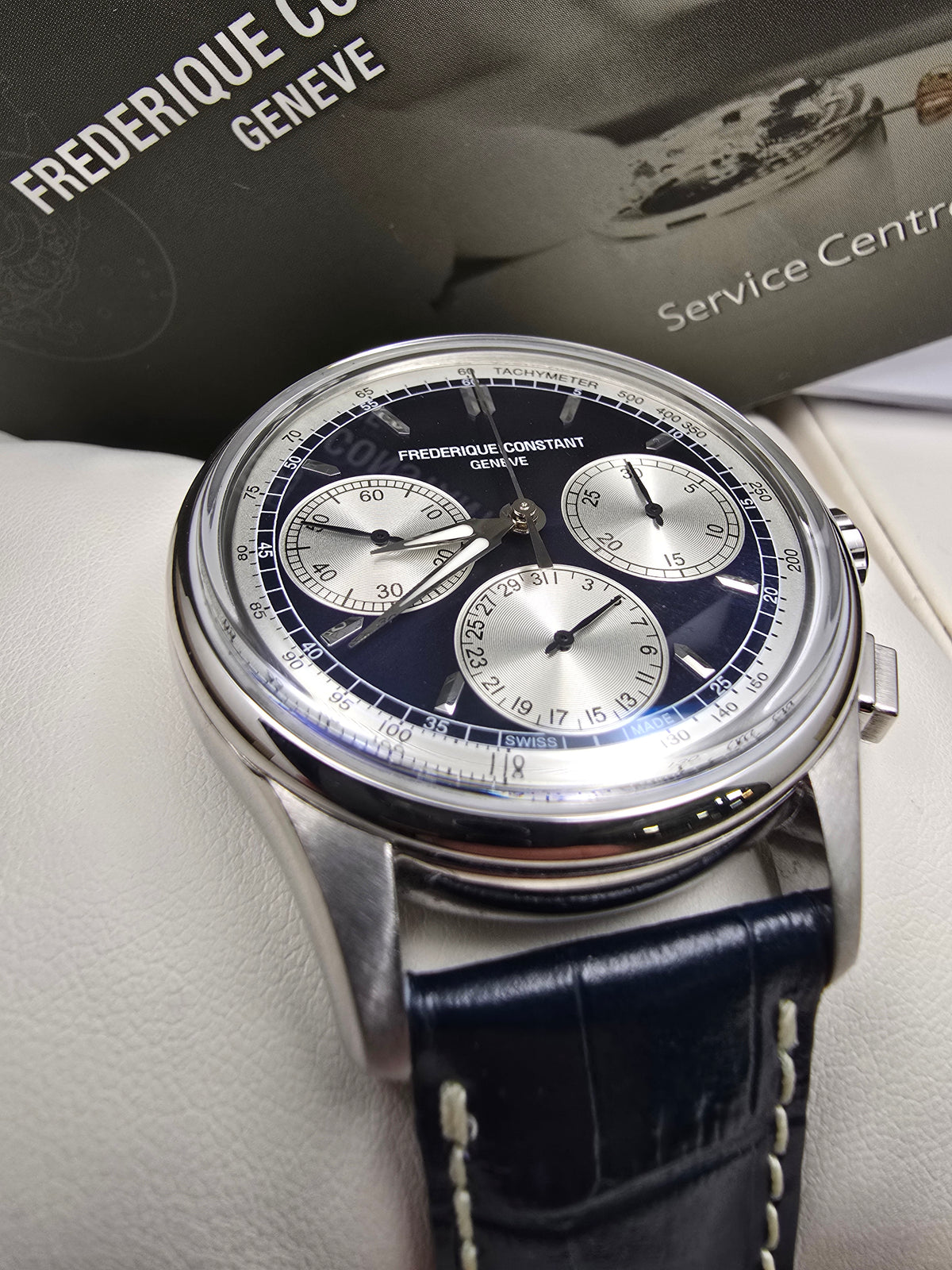 Frederique Constant Manufacture Flyback Cronograph 42mm cutie/supracutie/dovadă achiziție chrono24 2070euro
