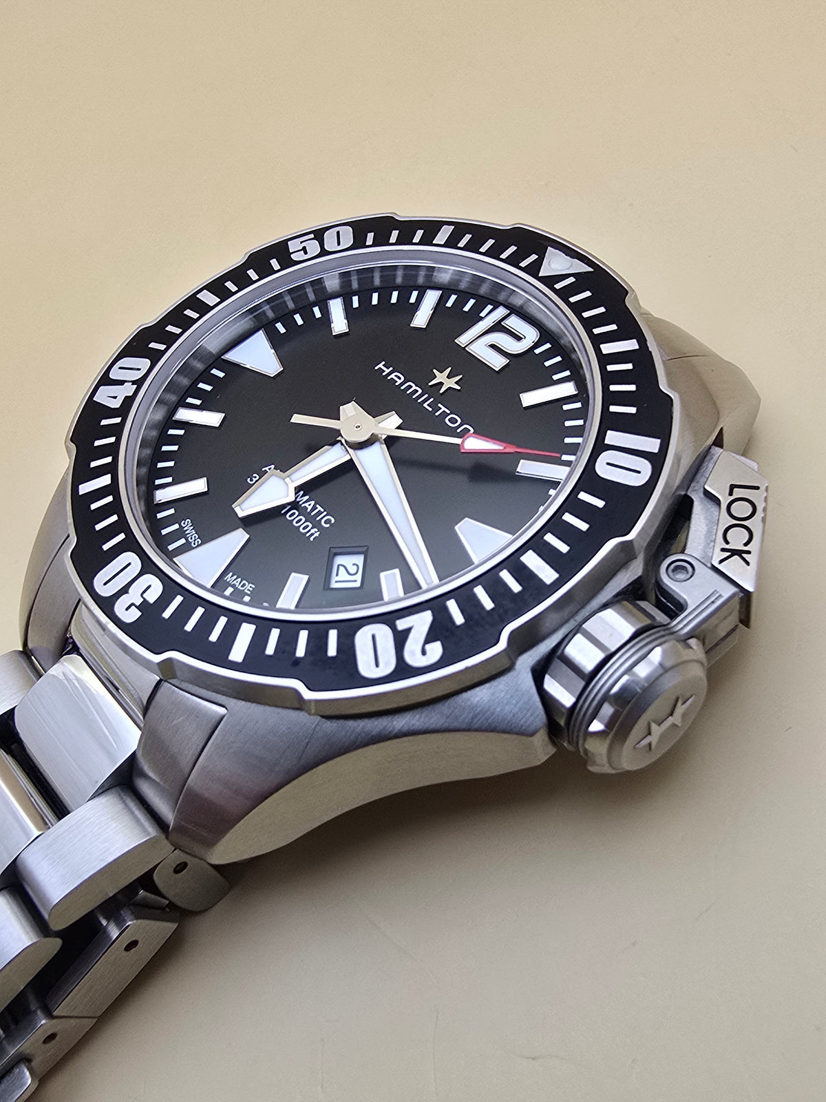Hamilton Khaki Navy Frogman 42mm 2025 cutie/supracutie/garanție+factură dealer