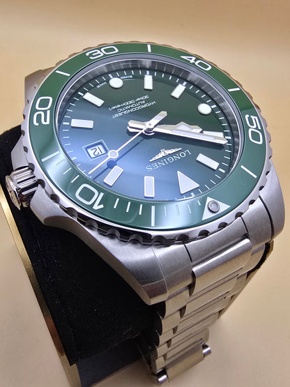Longines New Hydroconquest Green Ceramic 42mm full set 31.07.2026