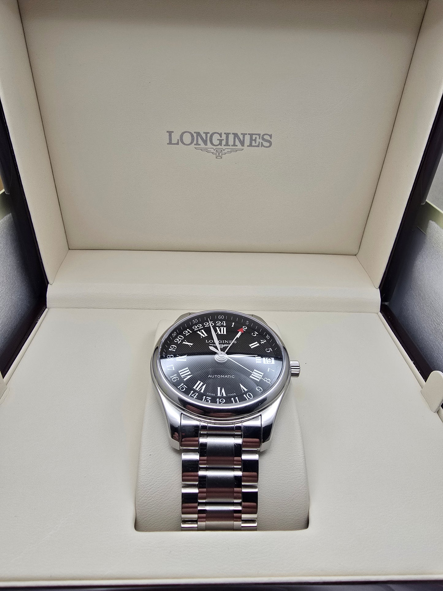 Longines Master Collection GMT 42mm cutie mahon/supracutie