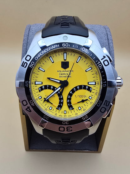 TAG Heuer Aquaracer Yellow Caliber S 43mm full set
