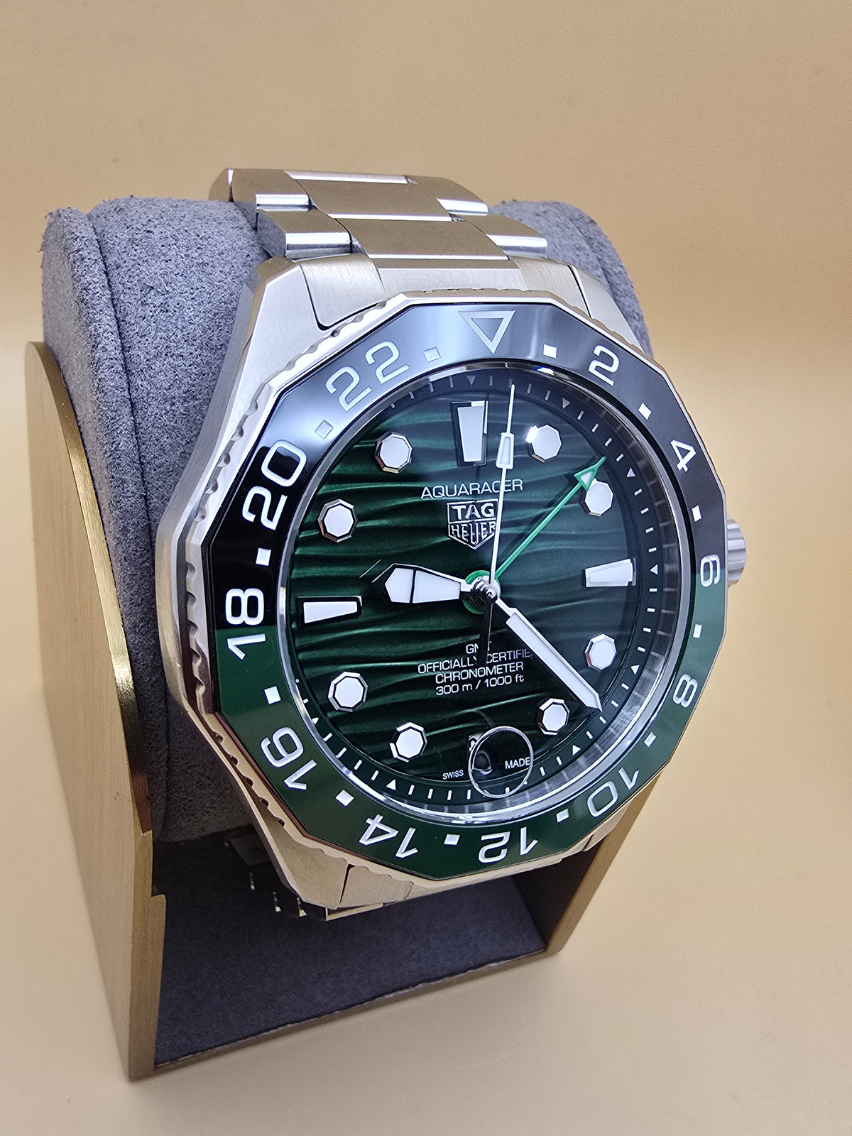 TAG Heuer Aquaracer Green GMT Ceramic 42mm full set 2025 3000eur