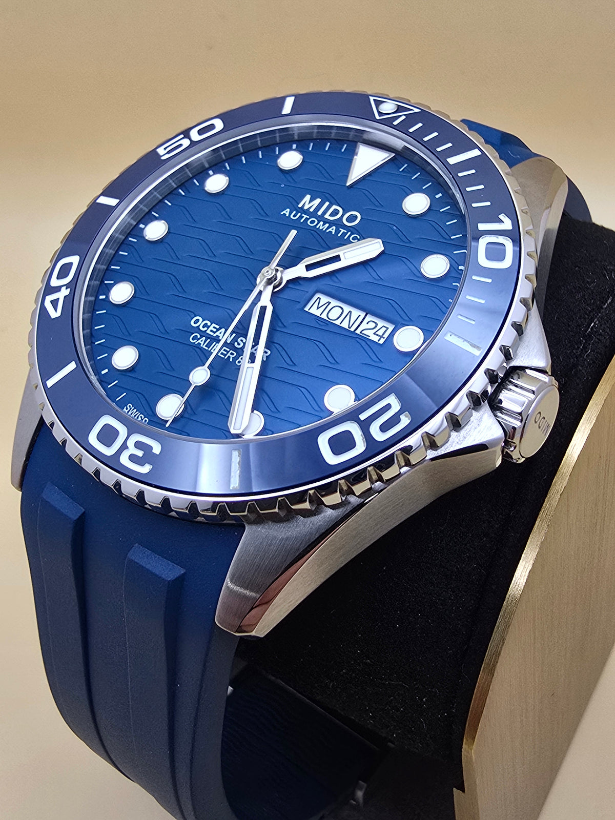 Mido Ocean Star Blue Ceramic 200c 42.5mm full set 06.2026