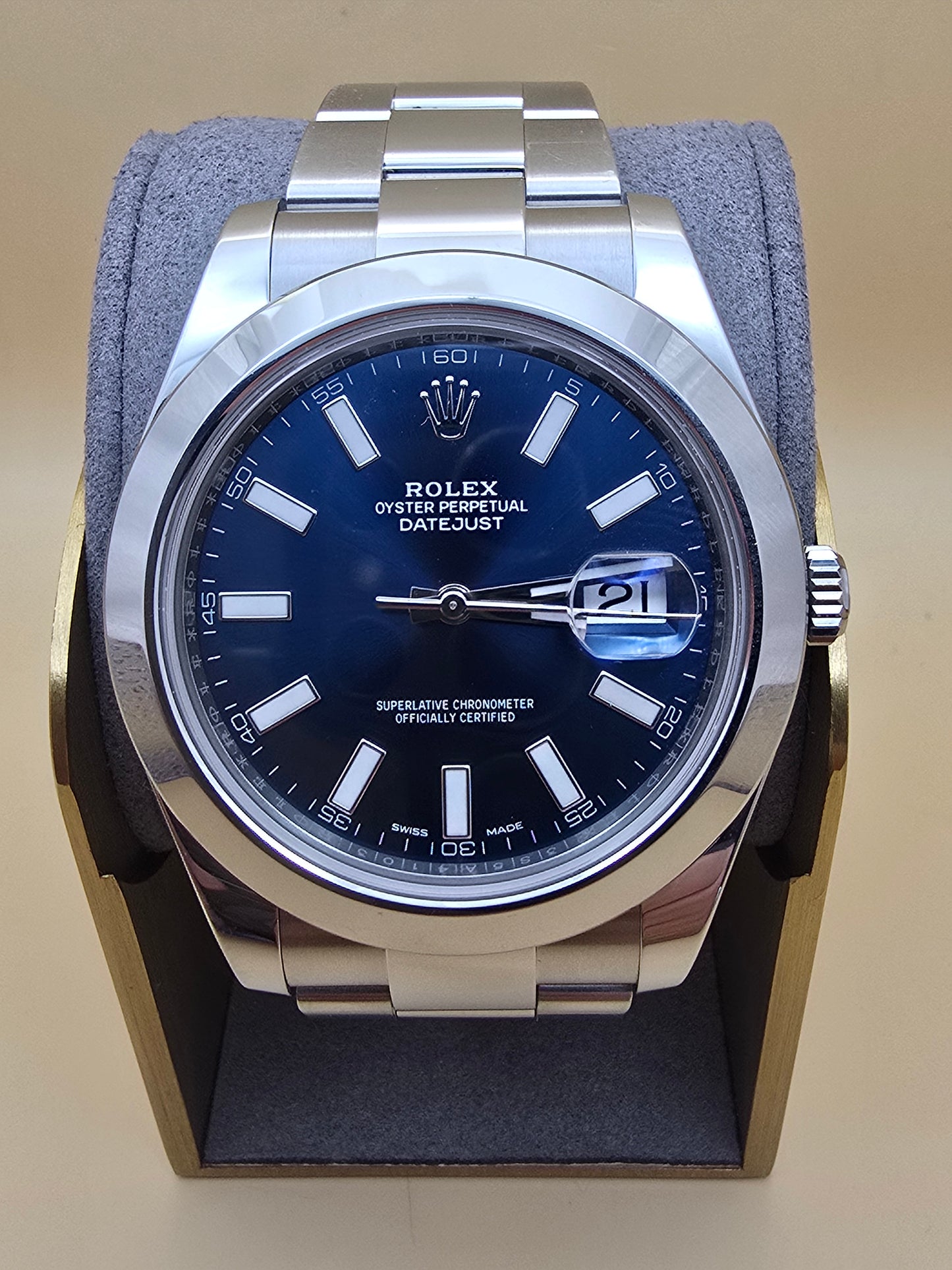 Rolex Datejust 41 Blue full set 2017 8450euro
