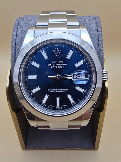 Rolex Datejust 41 Blue full set 2017 8450euro