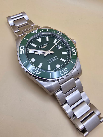Longines New Hydroconquest Green Ceramic 42mm full set 31.07.2026