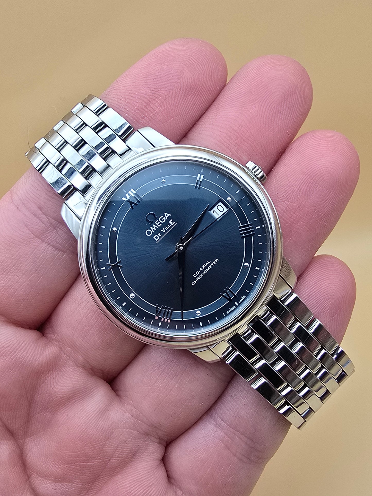 Omega De Ville Blue Co-Axial full set