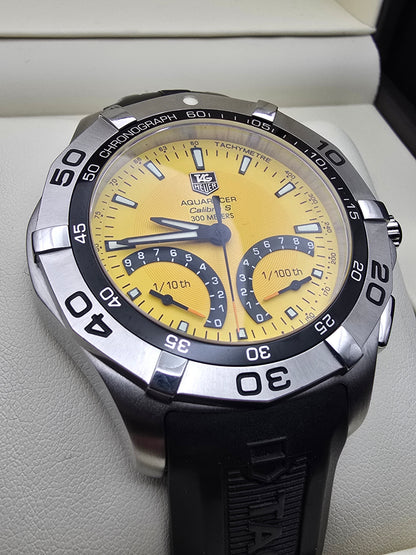TAG Heuer Aquaracer Yellow Caliber S 43mm full set